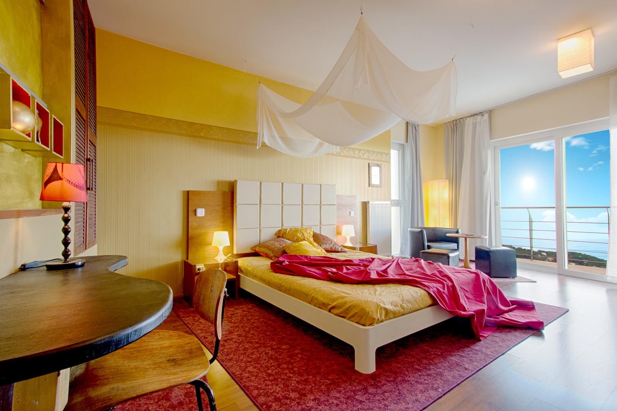 Bedroom 1 with balcony