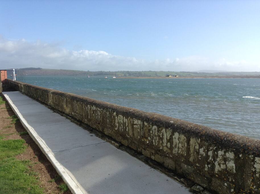 View up the Blackwater river towards town