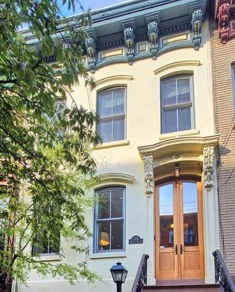 Hoboken Brownstone - parlor and upper level