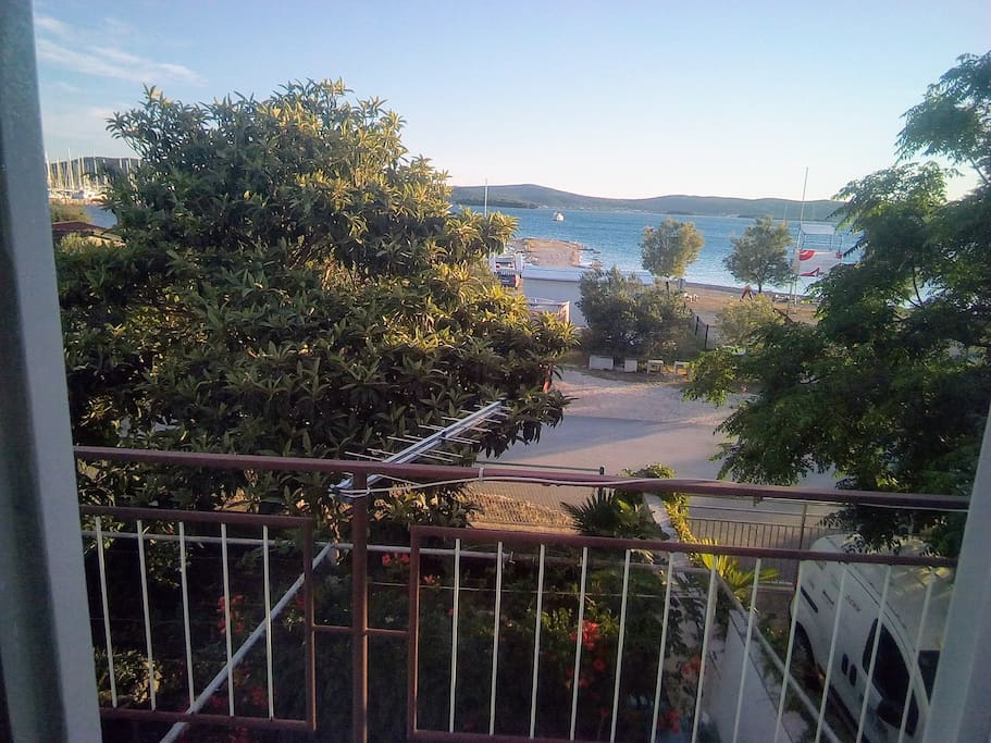 The view from the balcony