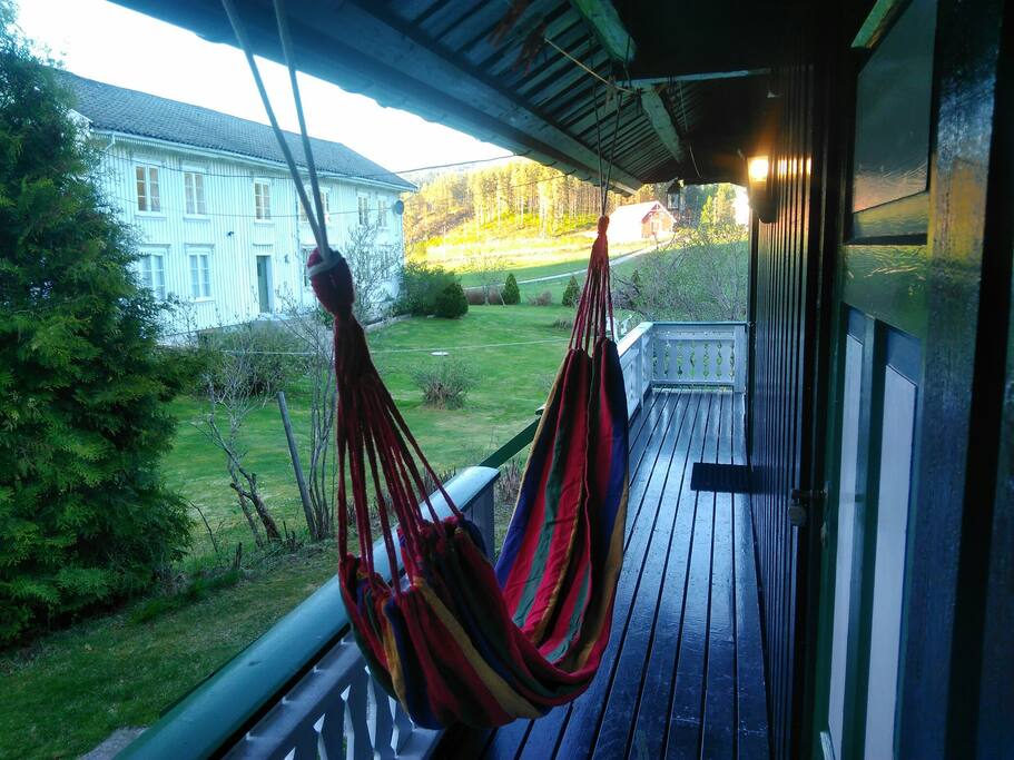 Relax in the hammock.