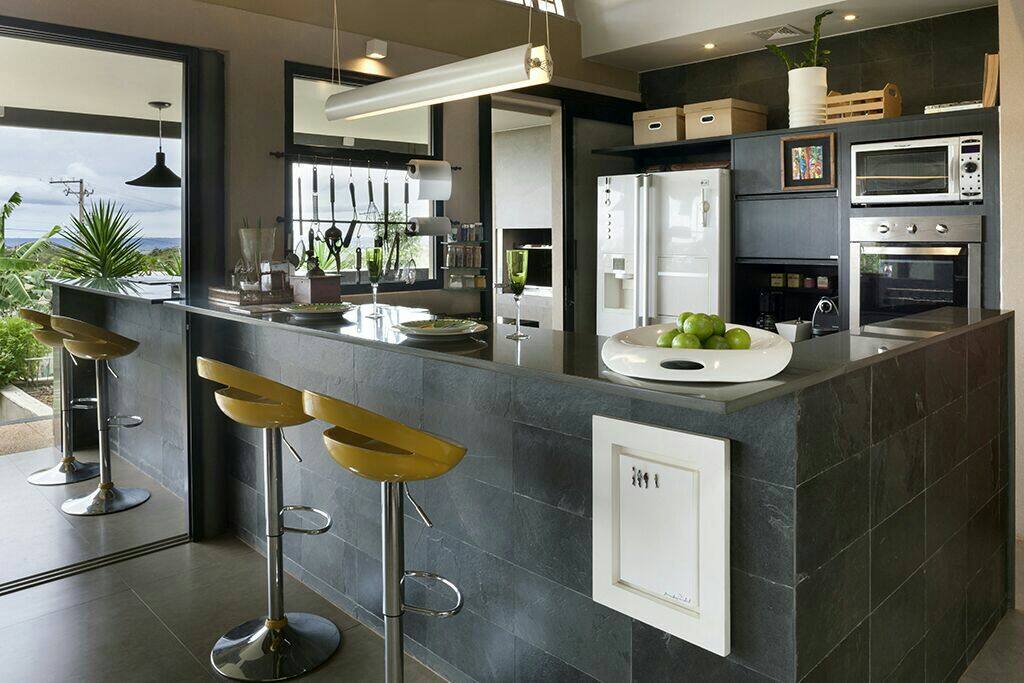 In and outdoors kitchen. BBC charcoal challange