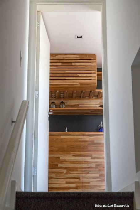 Escada de acesso ao loft