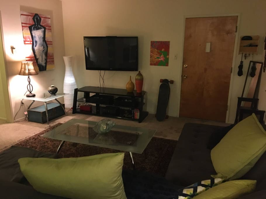 Other view of living room with TV