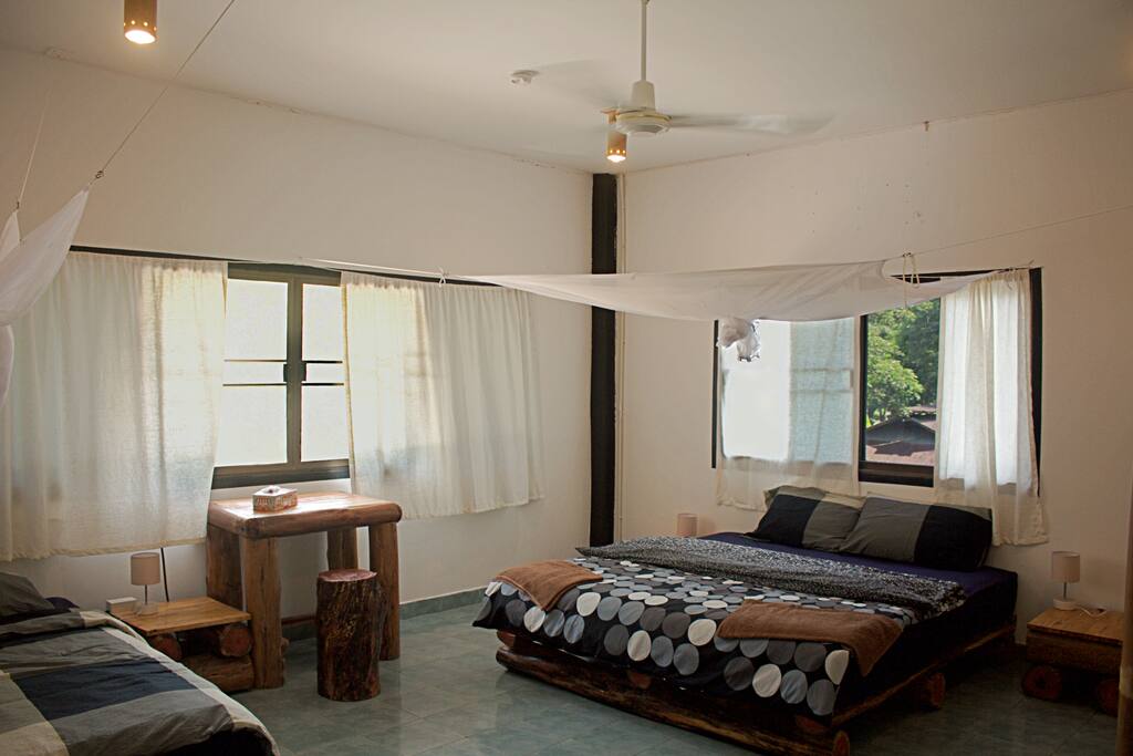 Family Room, First Floor, Stunning view of the Elephant Sanctuary