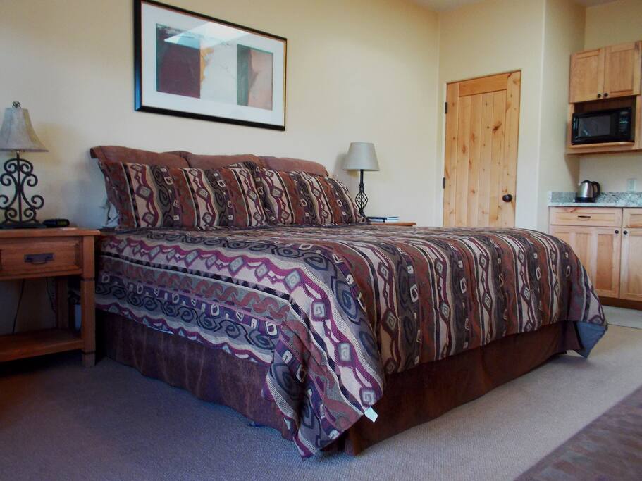 Cathedral Suite king-sized pillow-top bed