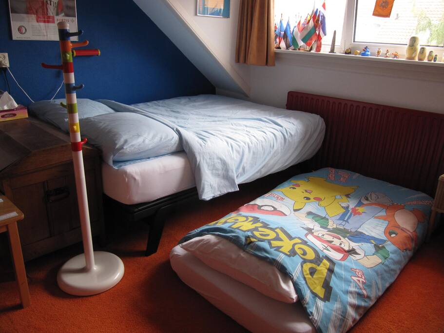 Mattress on the floor for the third person