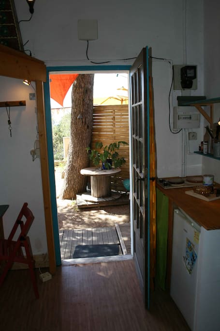 Vue de la porte d'entrée