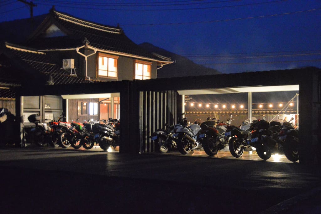 Motorcycle exclusive garage.