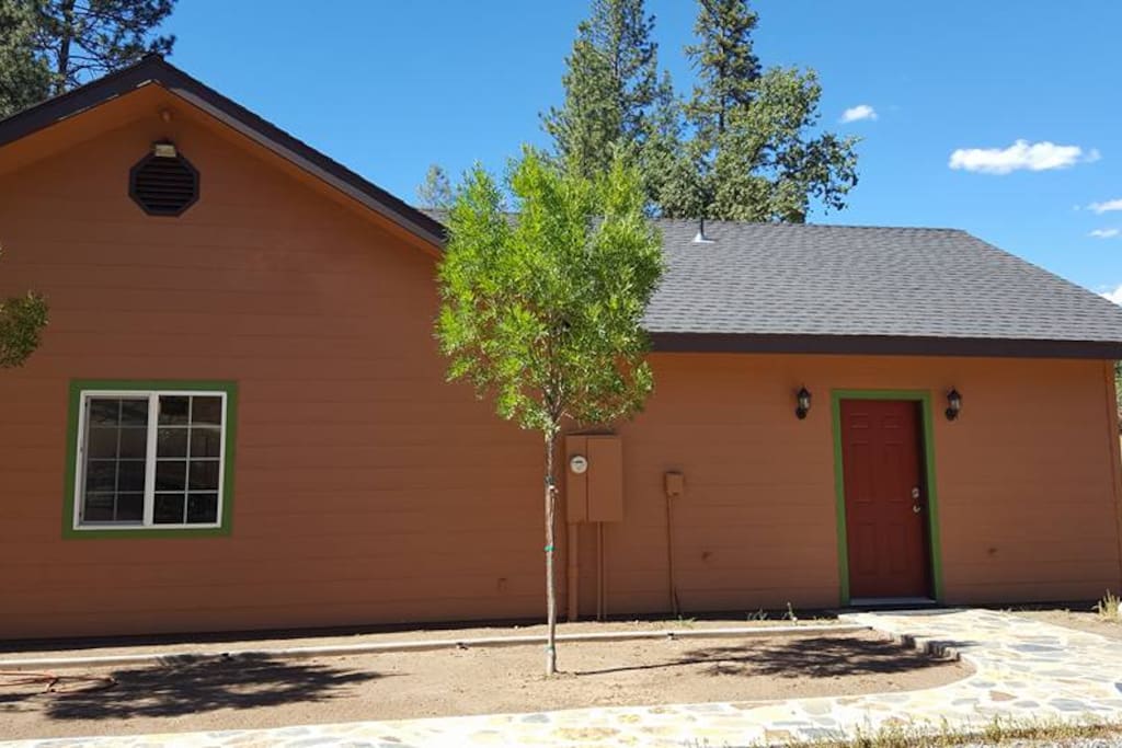 This is the guest room entrance. Located at the right and back side of the garage. It is still a work in progress