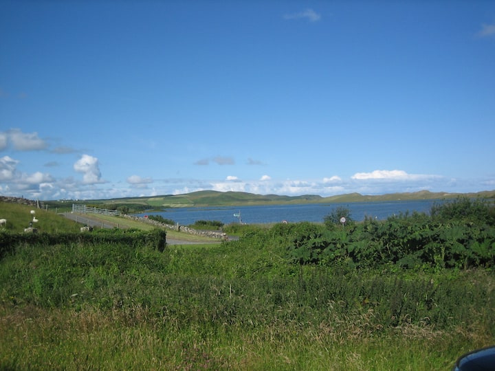 Dunfanaghy with beautiful view over the New Lake