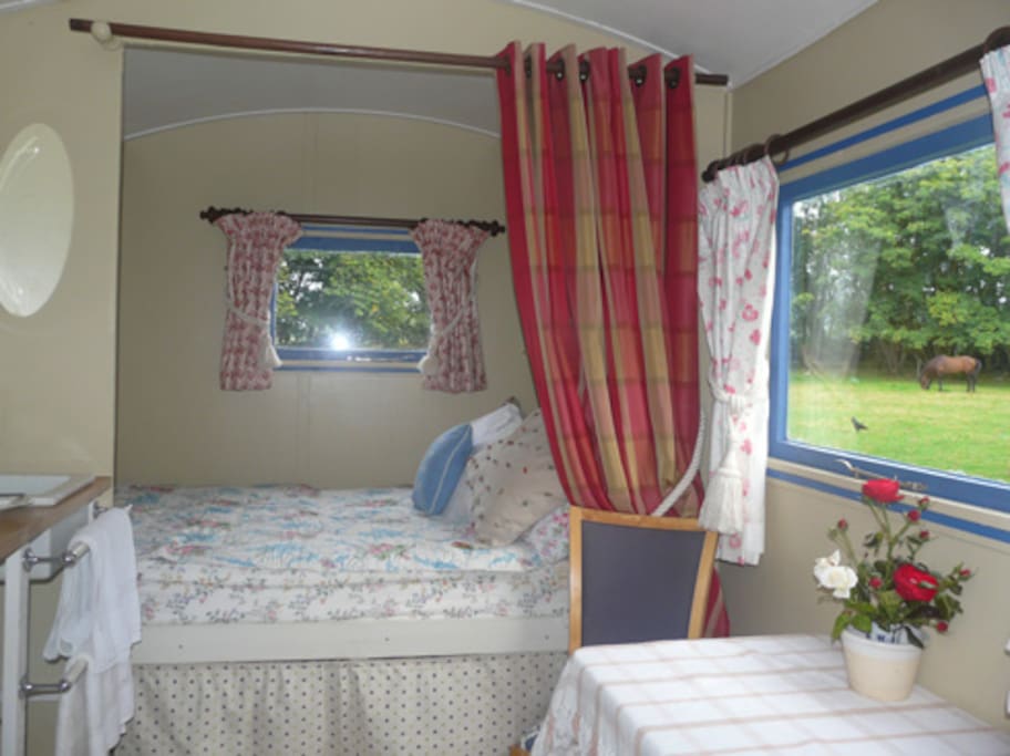 cosy double bed and luxurious decor