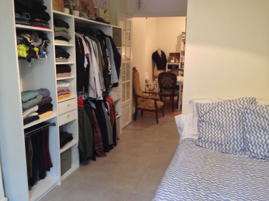 le dressing et le lit