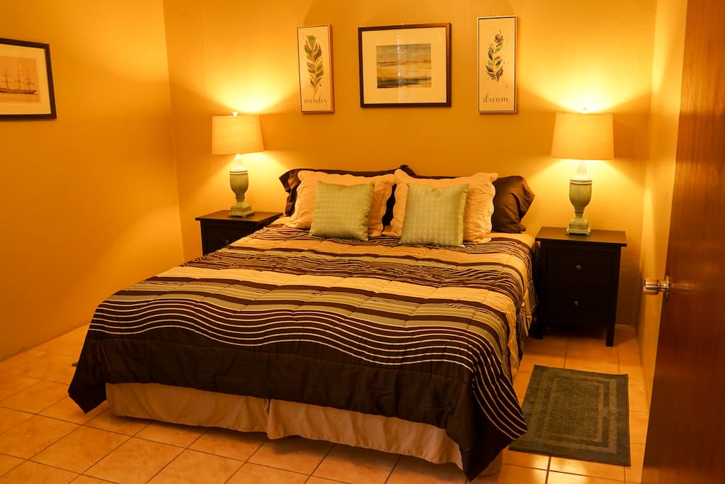 First bedroom king bed
