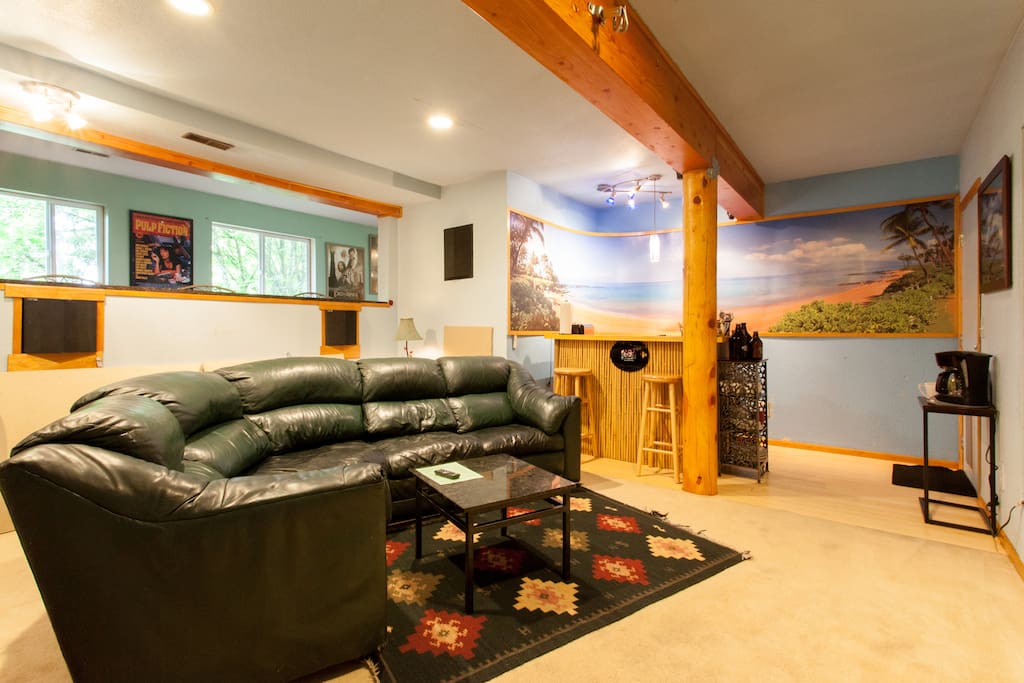 Home Theater Room / Tiki Bar Kitchenette