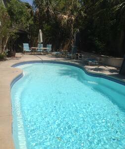 Carolina Beach home with a View of salt water pool
