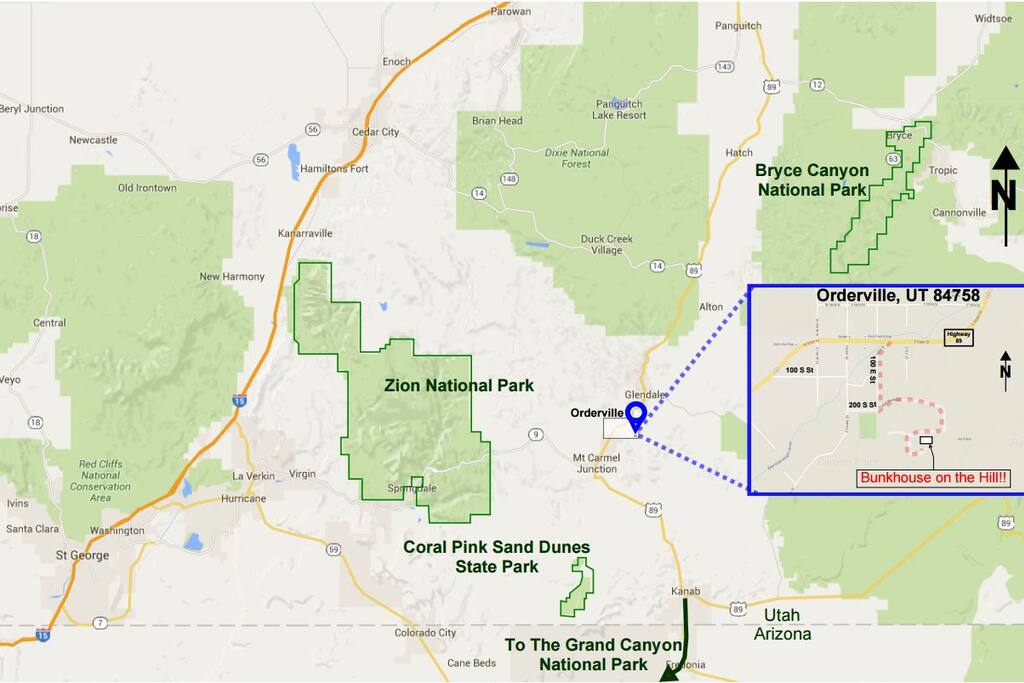 A more detailed map to the Homestead!