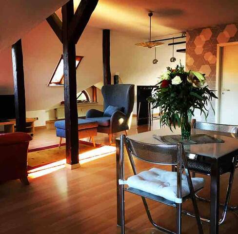 Nice bright apartment with castle view