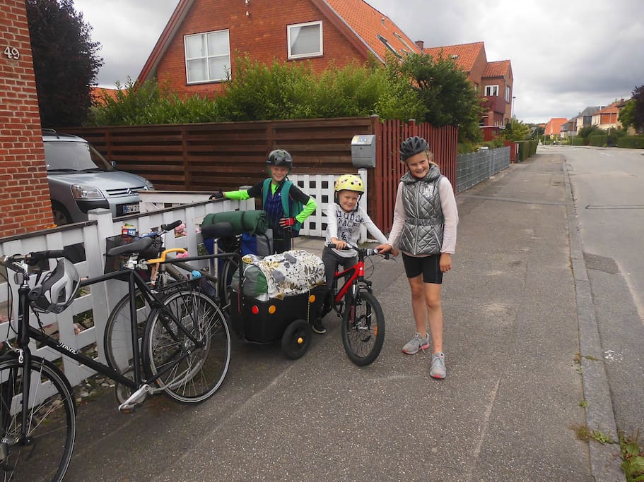 Ideal for bicycle families.
