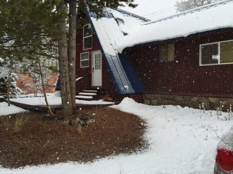 First snow in October.