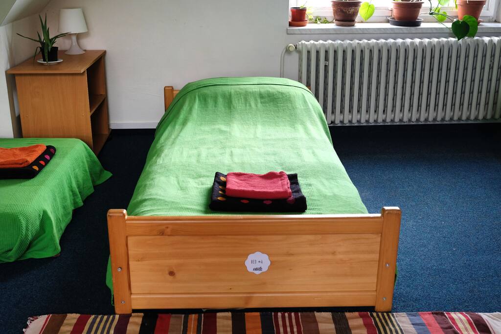 Your comfy bed right below the window
