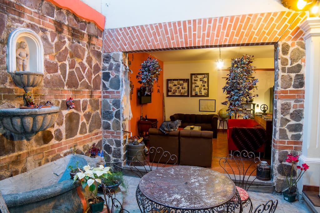 Courtyard next to the Living Room