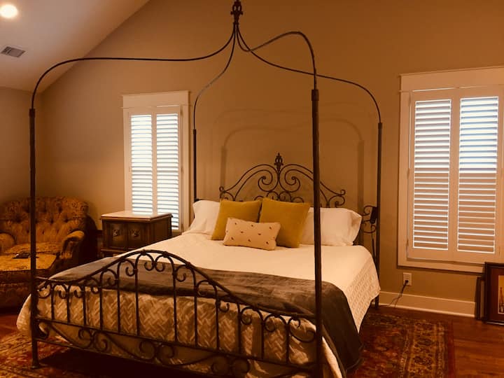 Master bedroom with king bed