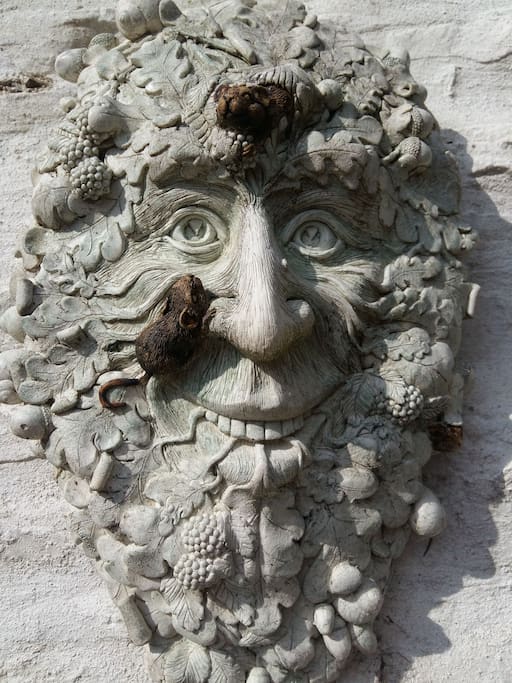 Steeped in history, myth and culture 'The Green Man' watches over the harvest.