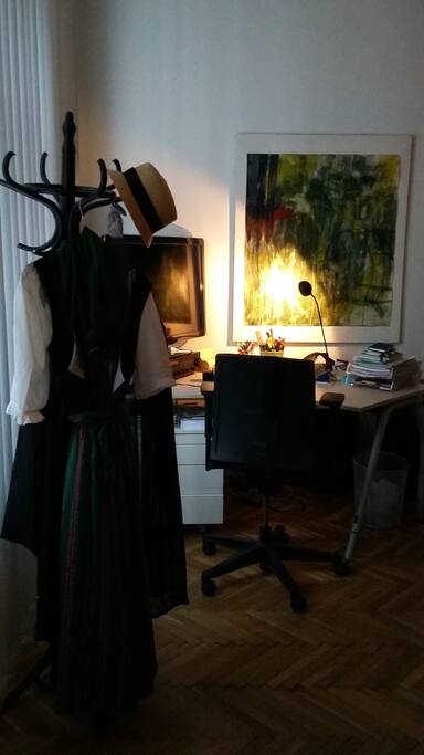 Arbeitsplatz im Schlafzimmer