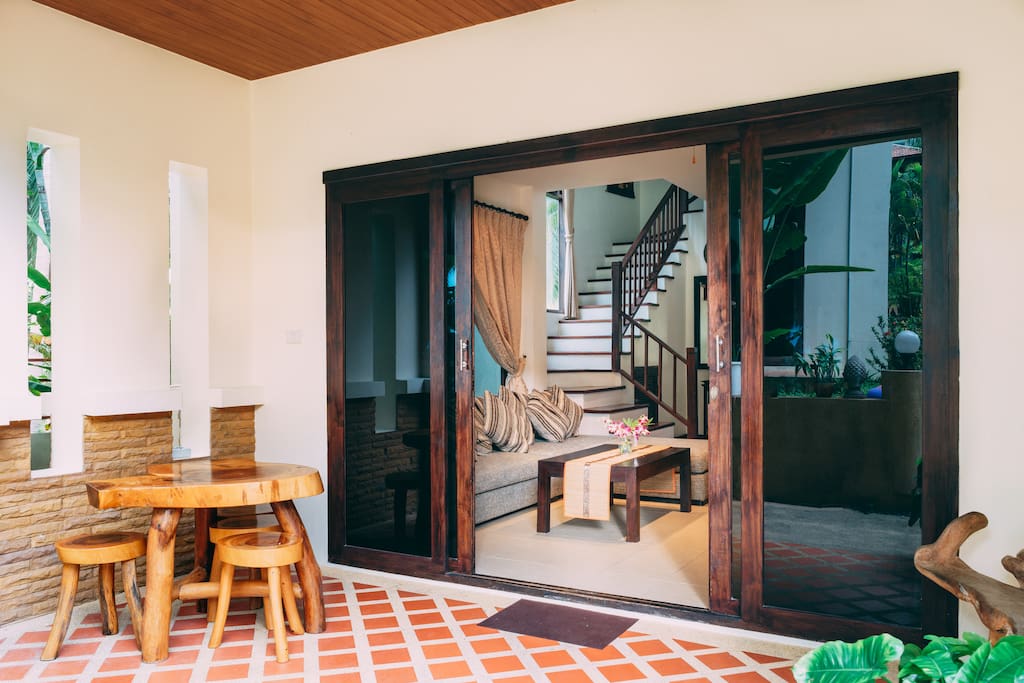 Terrace and main door