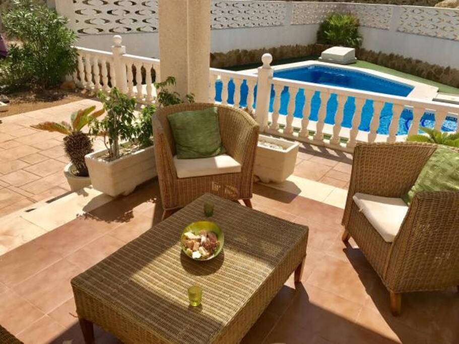 Terrace near the Pool