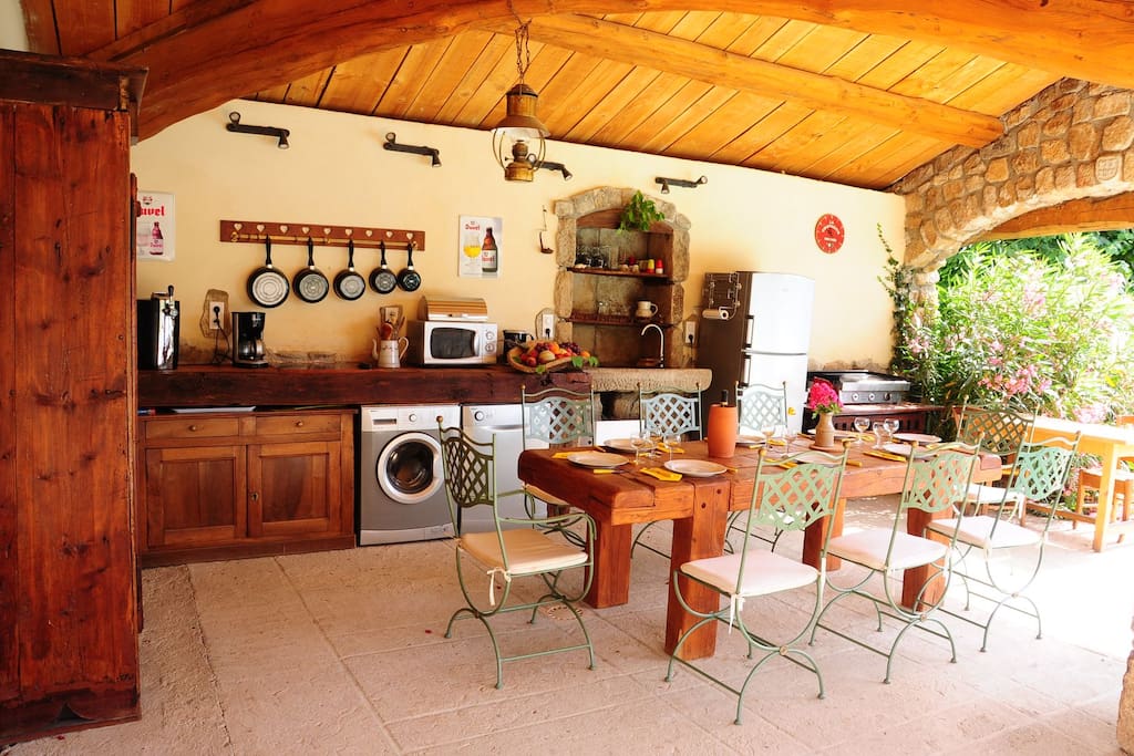Le cuisine du pool-house