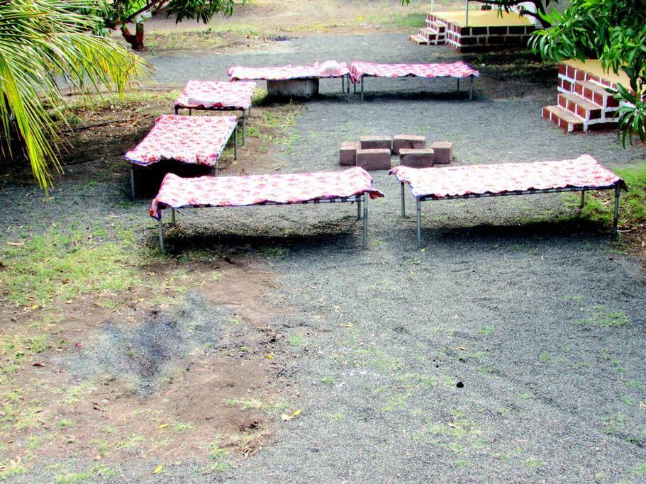 open fire camp place
