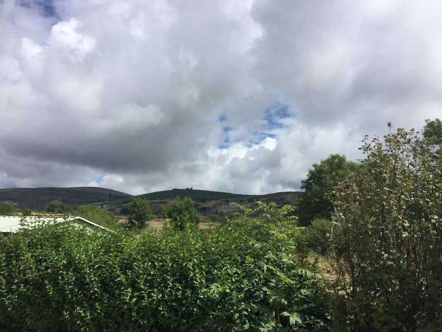 View of the mountains from the garden and back bedroom