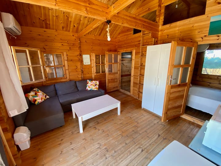 Bungalow De Madera Con Aire Acondicionado. - Los Caños de Meca