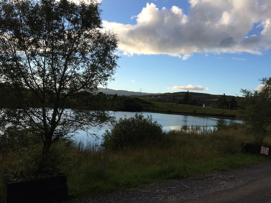 Beautiful evening view from the front lawn July 2016