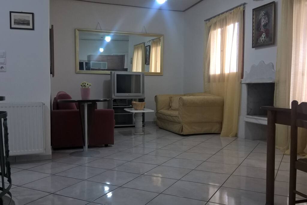 living room -fire place