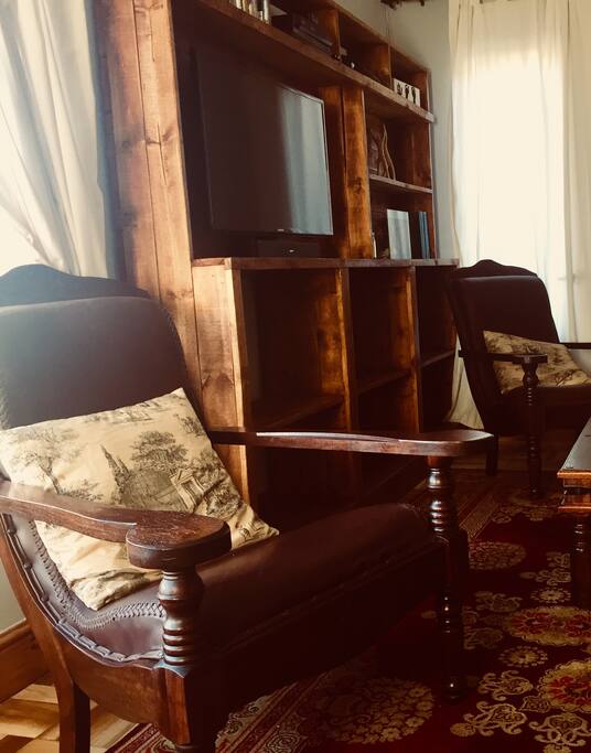 Lazy chairs and 40inch HD TV with DSTV Explora premium package