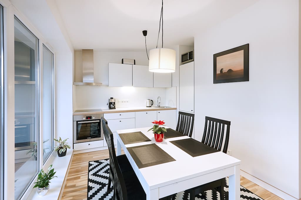 kitchen area with terrace