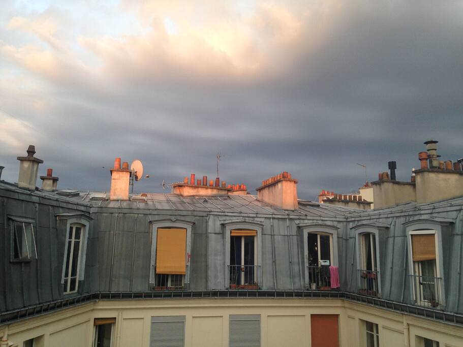 Les toits parisiens.