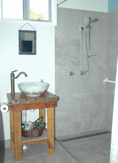 Guest's own bathroom within the room.