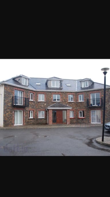 Front view of the apartment block, this is the main entrance to apartment!
