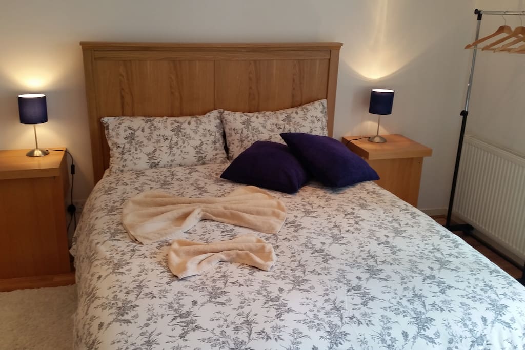 King size comfy bed guaranteed a good night sleep