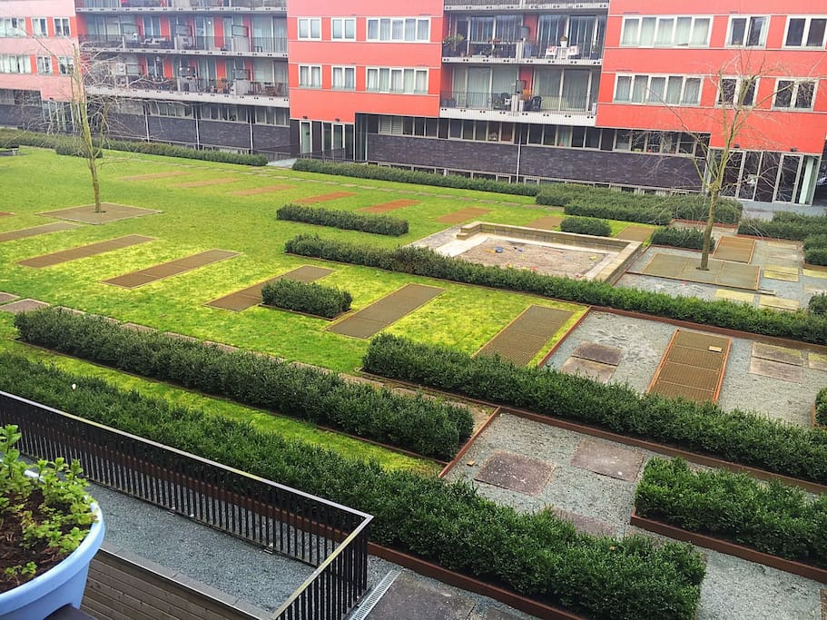 View from one of the two balconies