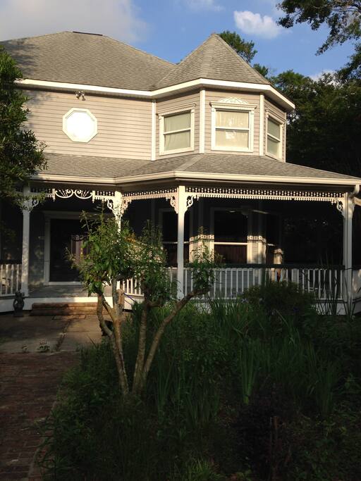 Enjoy the Victorian architecture and wraparound porch.