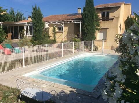 Separate villa with private, secure swimming pool