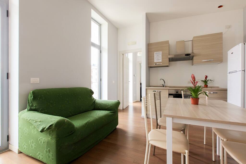 Kitchen, Dining Area and Living ARea