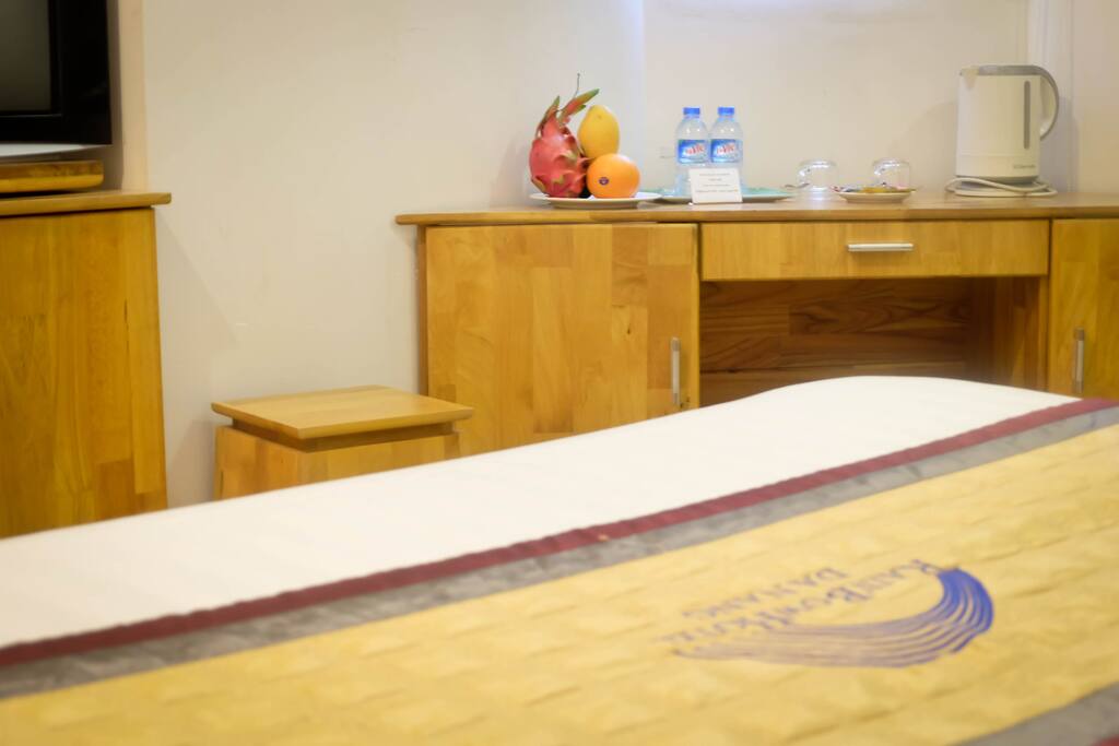 Room with table and closet
