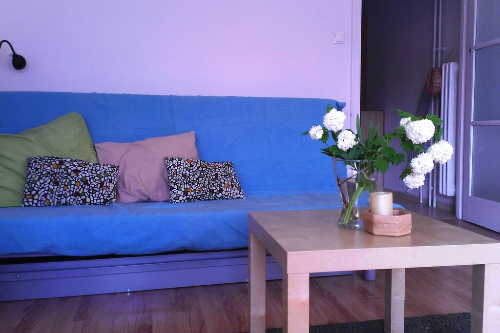 Sofa bed for 2 with comfortable mattress