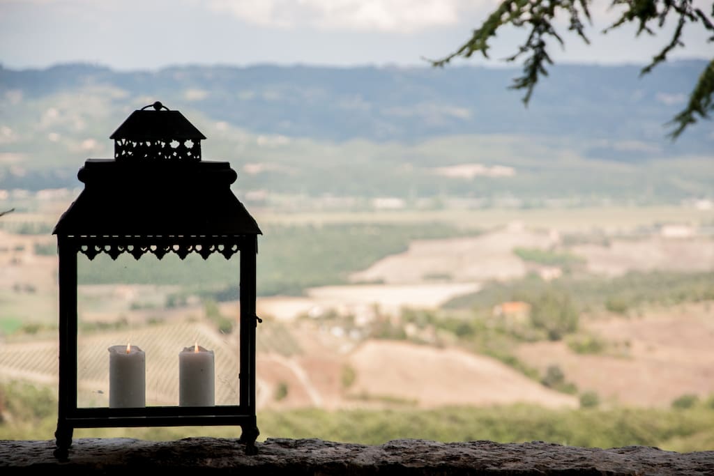 il panorama dal terrazzo